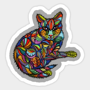 Crazy Cat Sticker